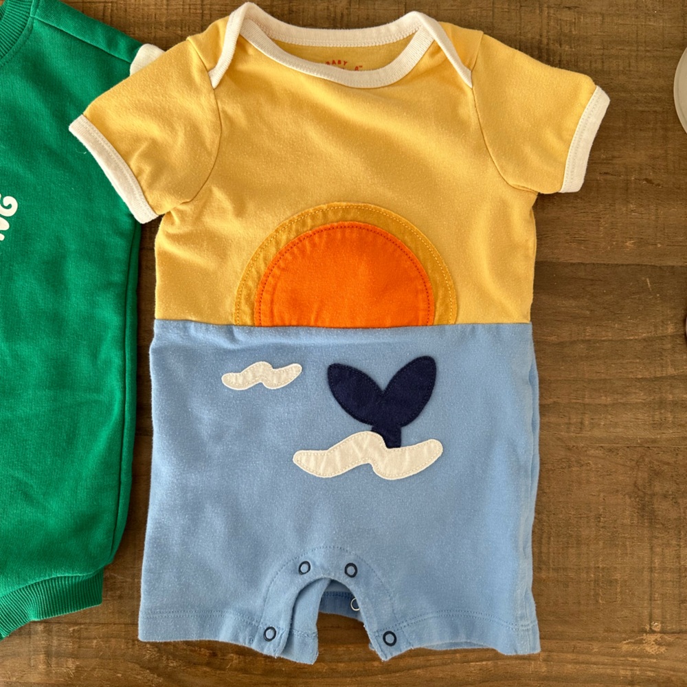 TWO 3-6mo Rompers - Picture 5 of 8